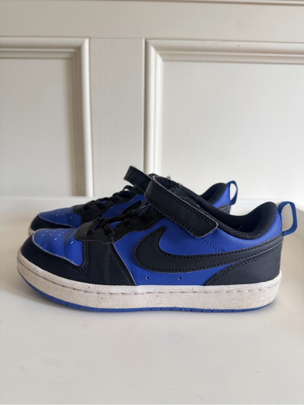 Nike Court Borough Low Recraft Game Royal Black Blue Kids Shoes Size 3Y